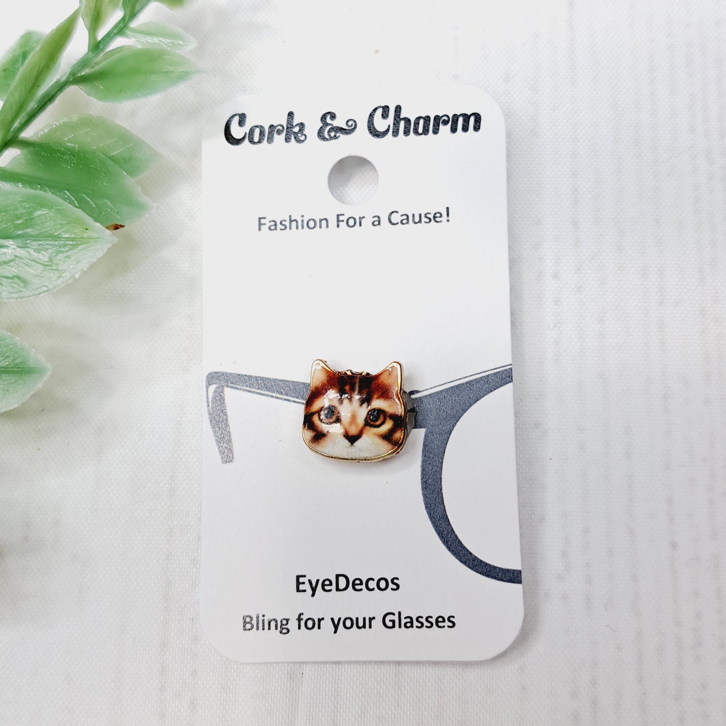 Orange Tabby Cat EyeDeco