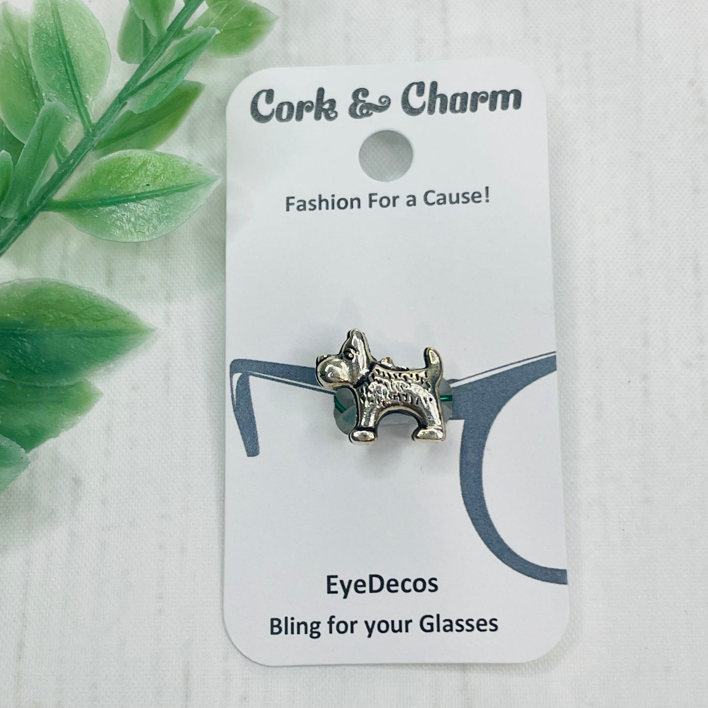 Silver Scottish Terrier Dog EyeDeco