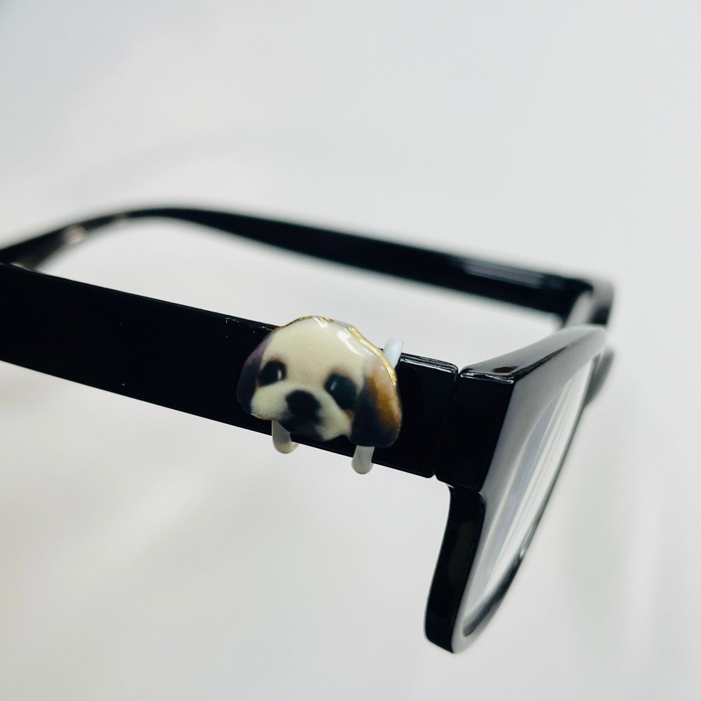 Shih Tzu Dog Gold Plated Enamel EyeDeco