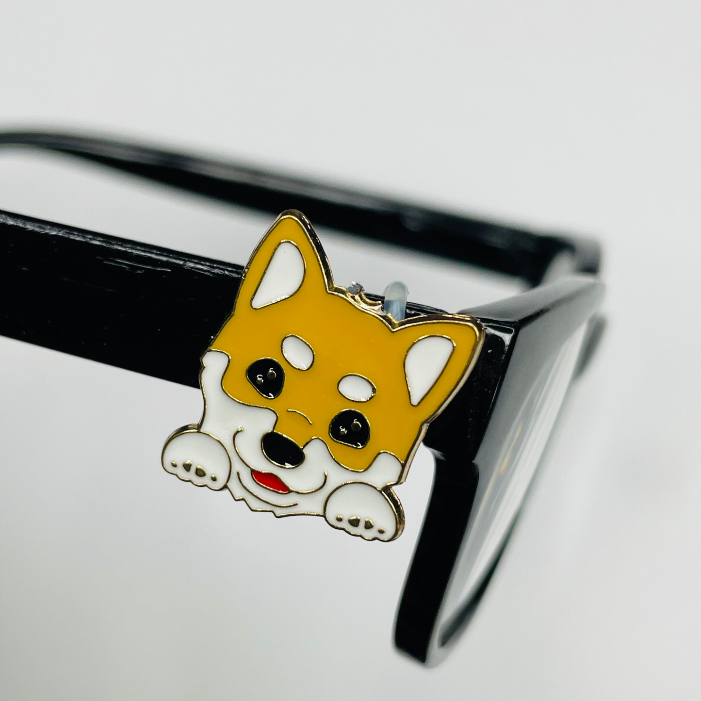Shiba Inu Dog Plated Enamel EyeDeco