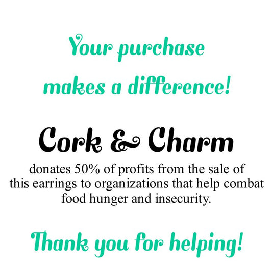 Silver Cocktail Drink Sterling Silver Earrings