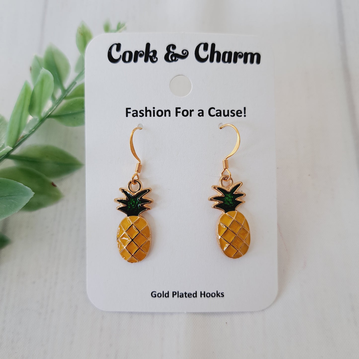 Pineapple Gold Earrings