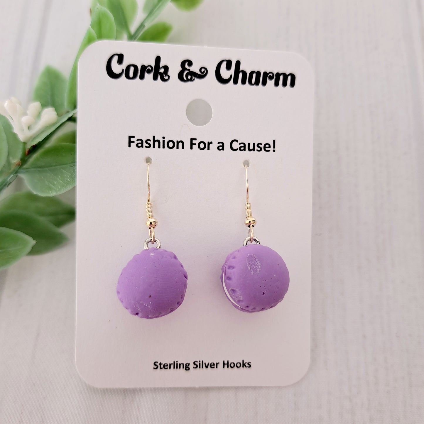 Macaron Sterling Silver Earrings