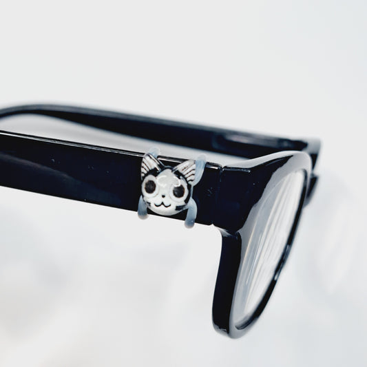 Black and White Tuxedo Resin Scaredy Cat Head EyeDeco