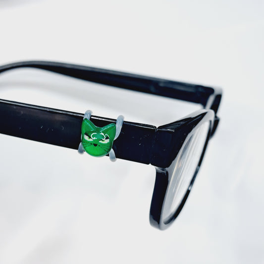 Green Resin Cat Head EyeDeco