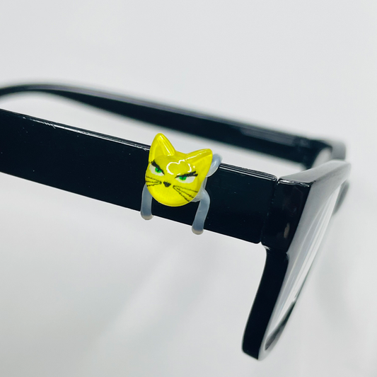 Yellow Resin Cat Head EyeDeco