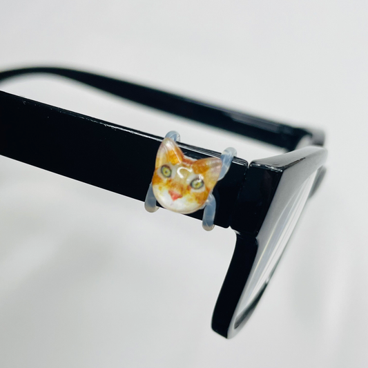 Orange Ginger Resin Cat Head EyeDeco