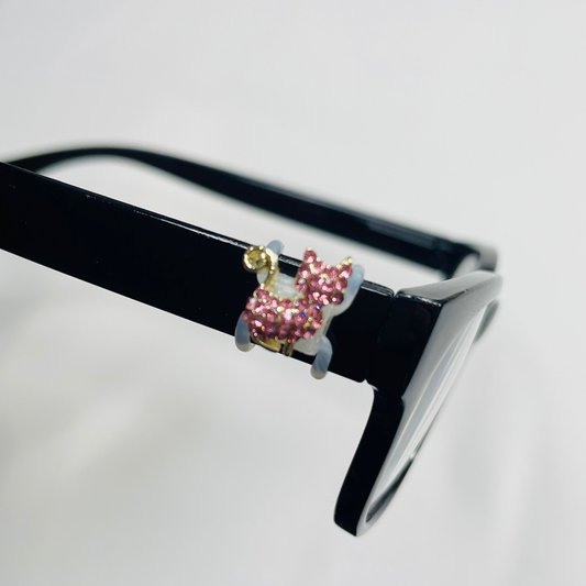 Pink and Gold Rhinestone Cat EyeDeco