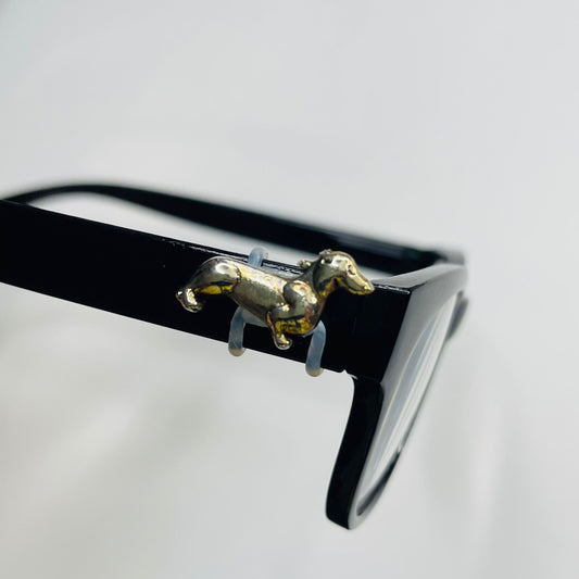 Silver Dachshund Dog EyeDeco