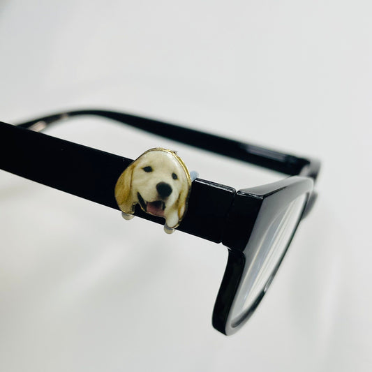 Labrador Retriever Dog Gold Plated Enamel EyeDeco