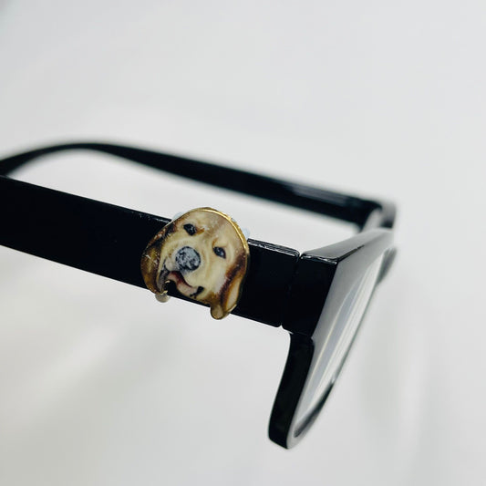 Labrador Retriever Dog Gold Plated Enamel EyeDeco