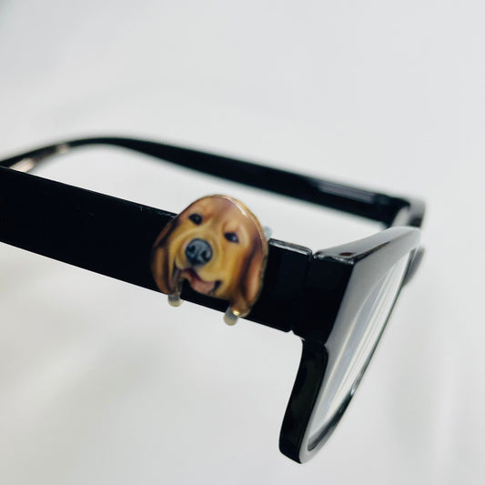 Labrador Retriever Dog Gold Plated Enamel EyeDeco