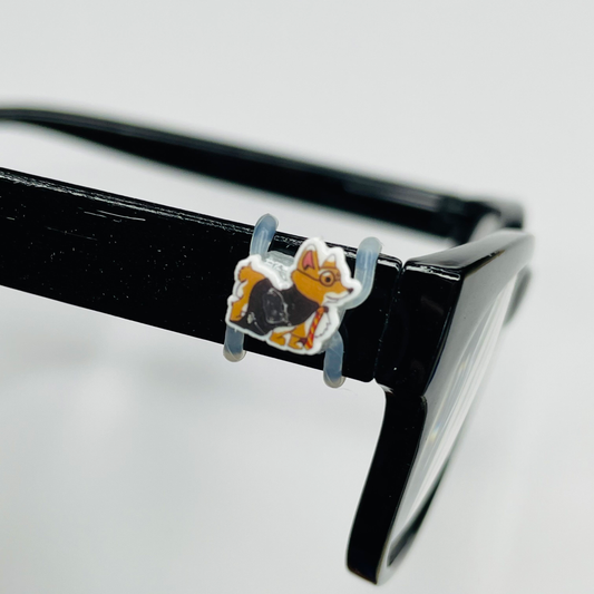 Corgi with Glasses Acrylic Dog EyeDeco