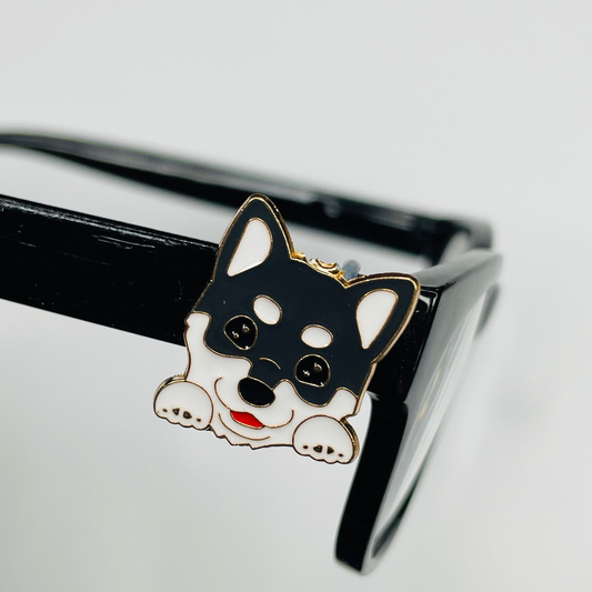 Husky Dog Plated Enamel EyeDeco