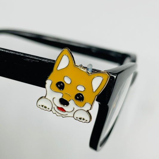 Corgi Dog Plated Enamel EyeDeco