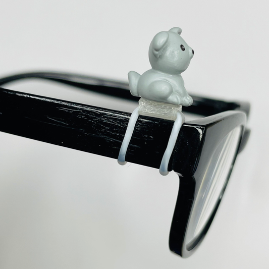 Gray Sitting Dog EyeDeco
