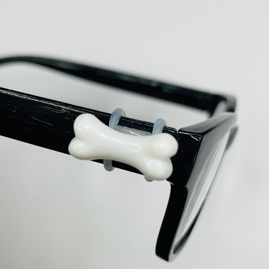 White Dog Bone Resin EyeDeco