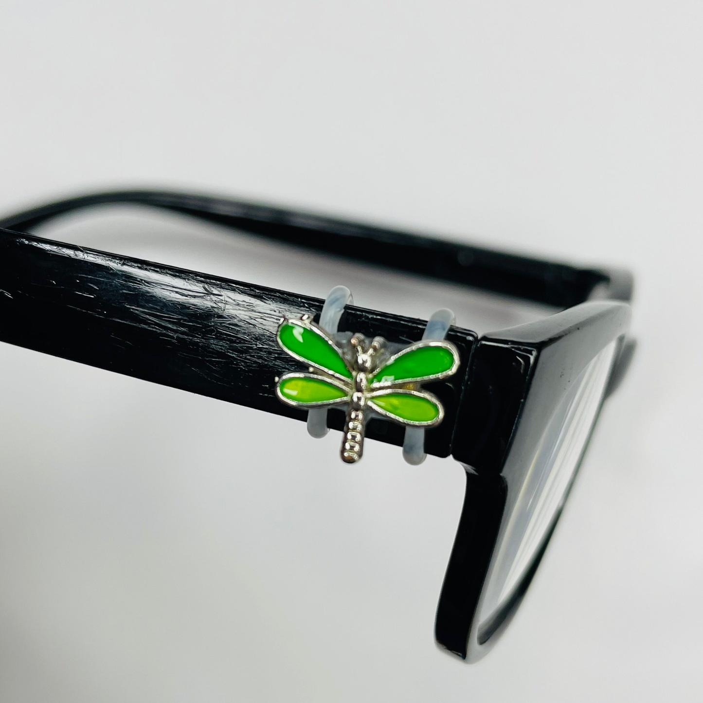 Green Dragonfly Silver Enamel EyeDeco