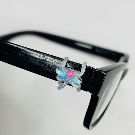 Blue and Pink Dragonfly Resin EyeDeco