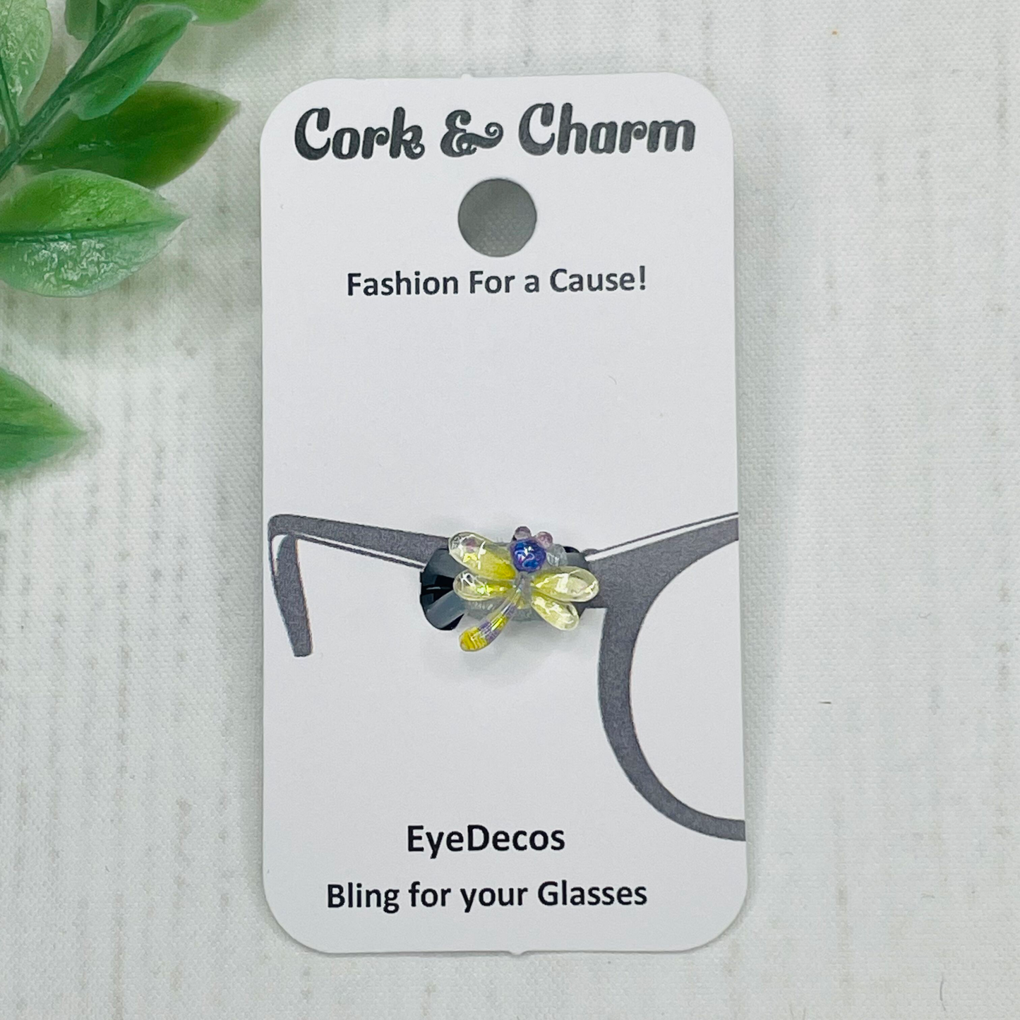 Yellow Dragonfly Resin EyeDeco