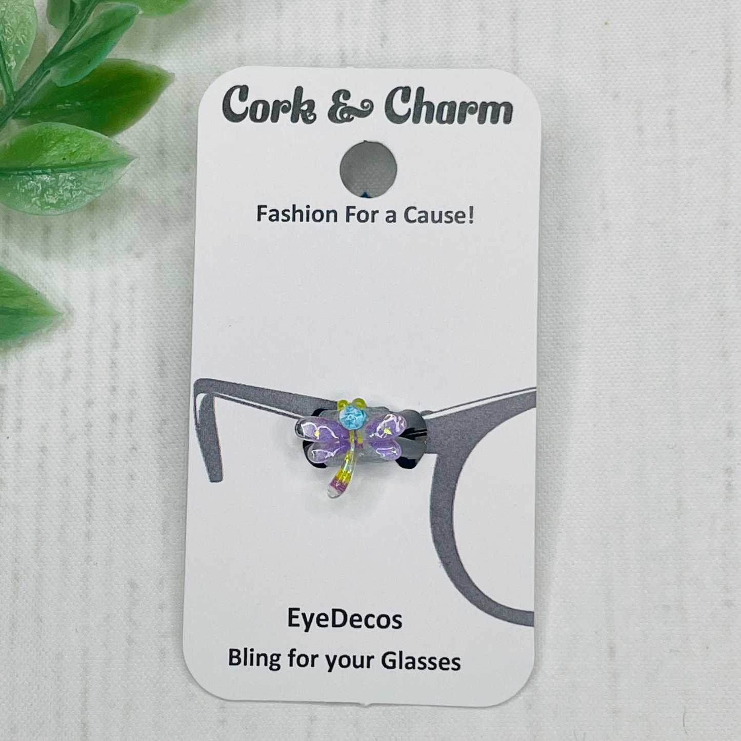 Purple Dragonfly Resin EyeDeco