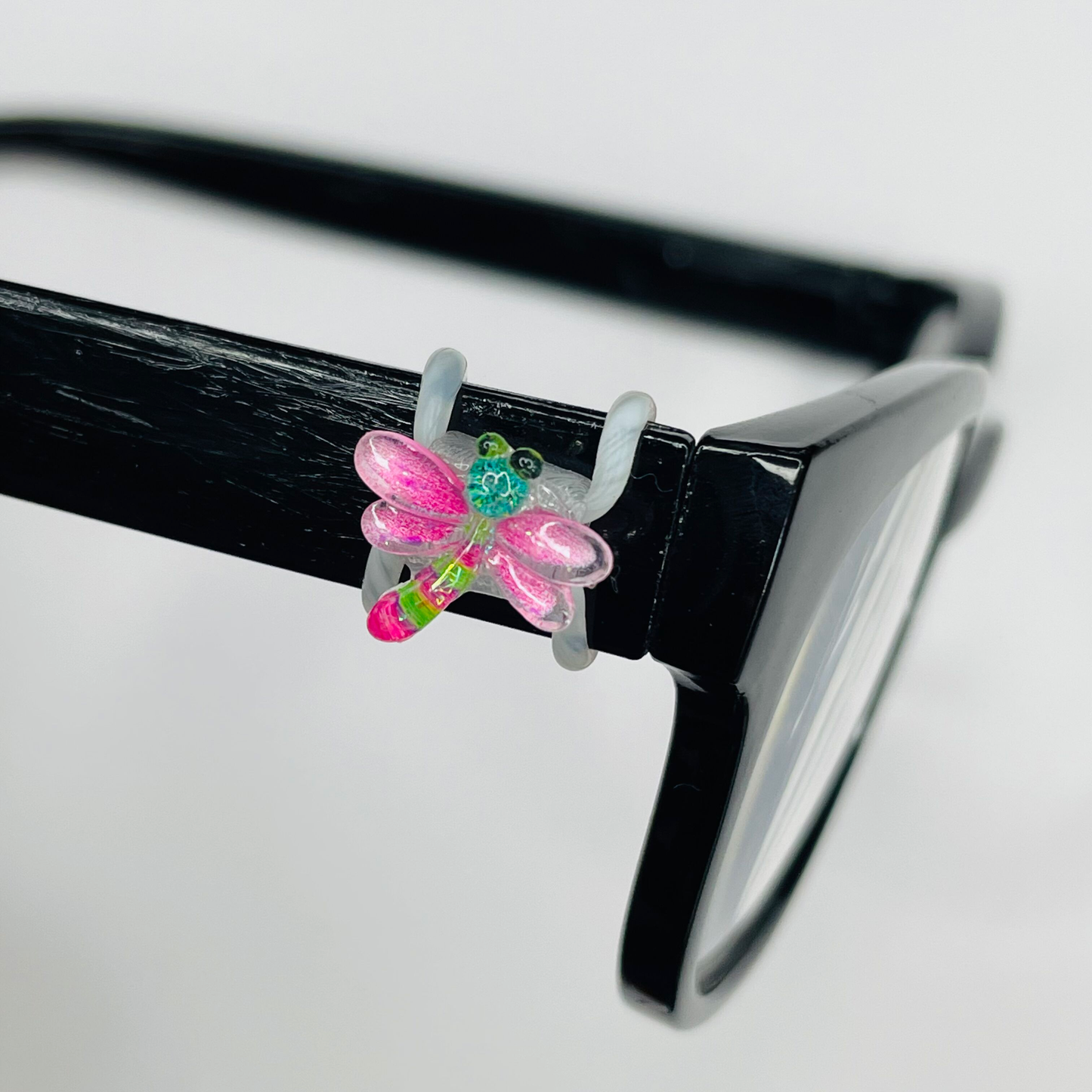 Pink and Green Dragonfly Resin EyeDeco