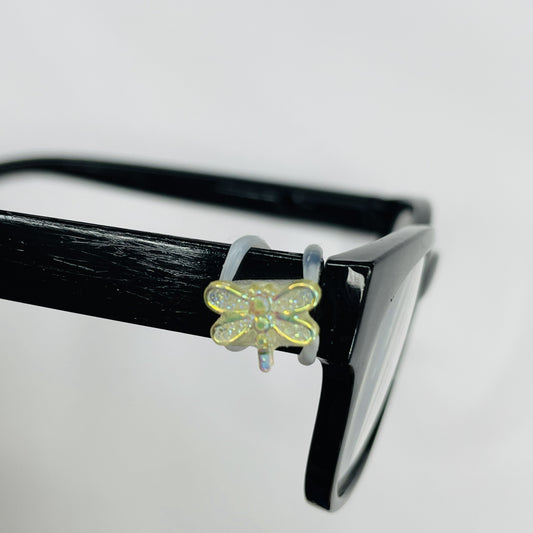 Yellow Translucent Dragonfly EyeDeco