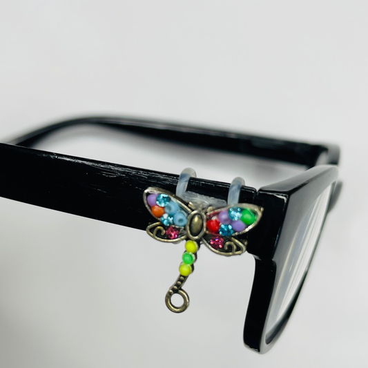 Beaded Antique Gold Dragonfly EyeDeco