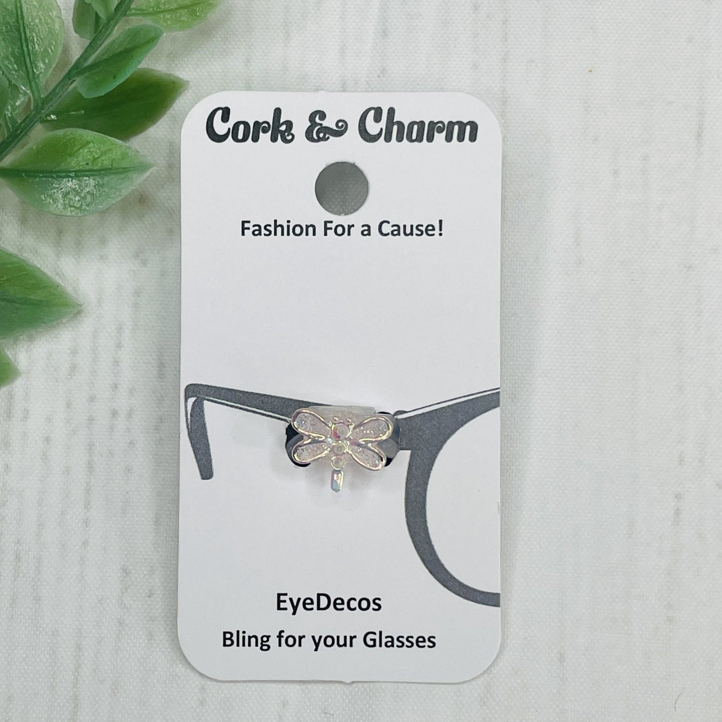 Light Pink Translucent Dragonfly EyeDeco