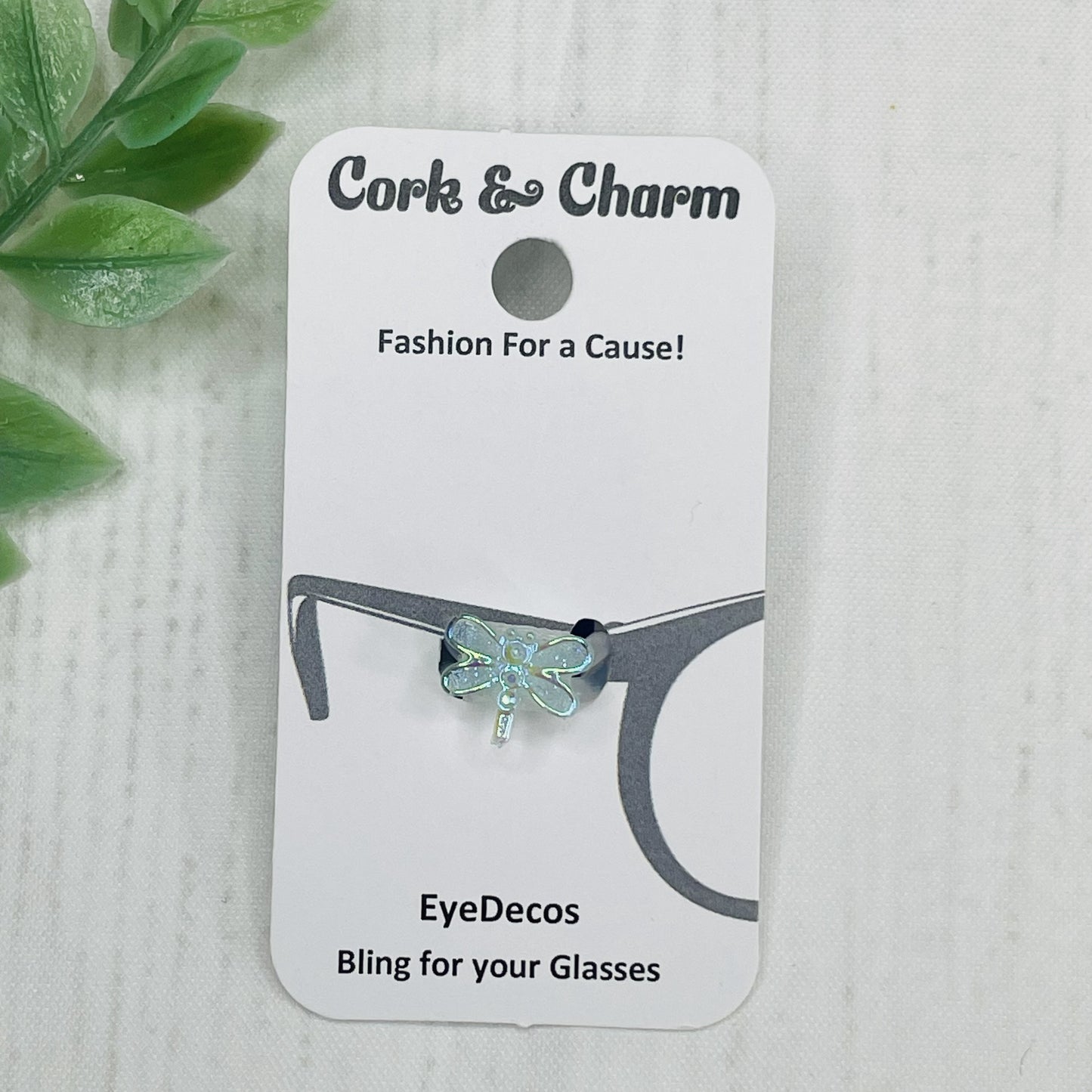 Blue Translucent Dragonfly EyeDeco