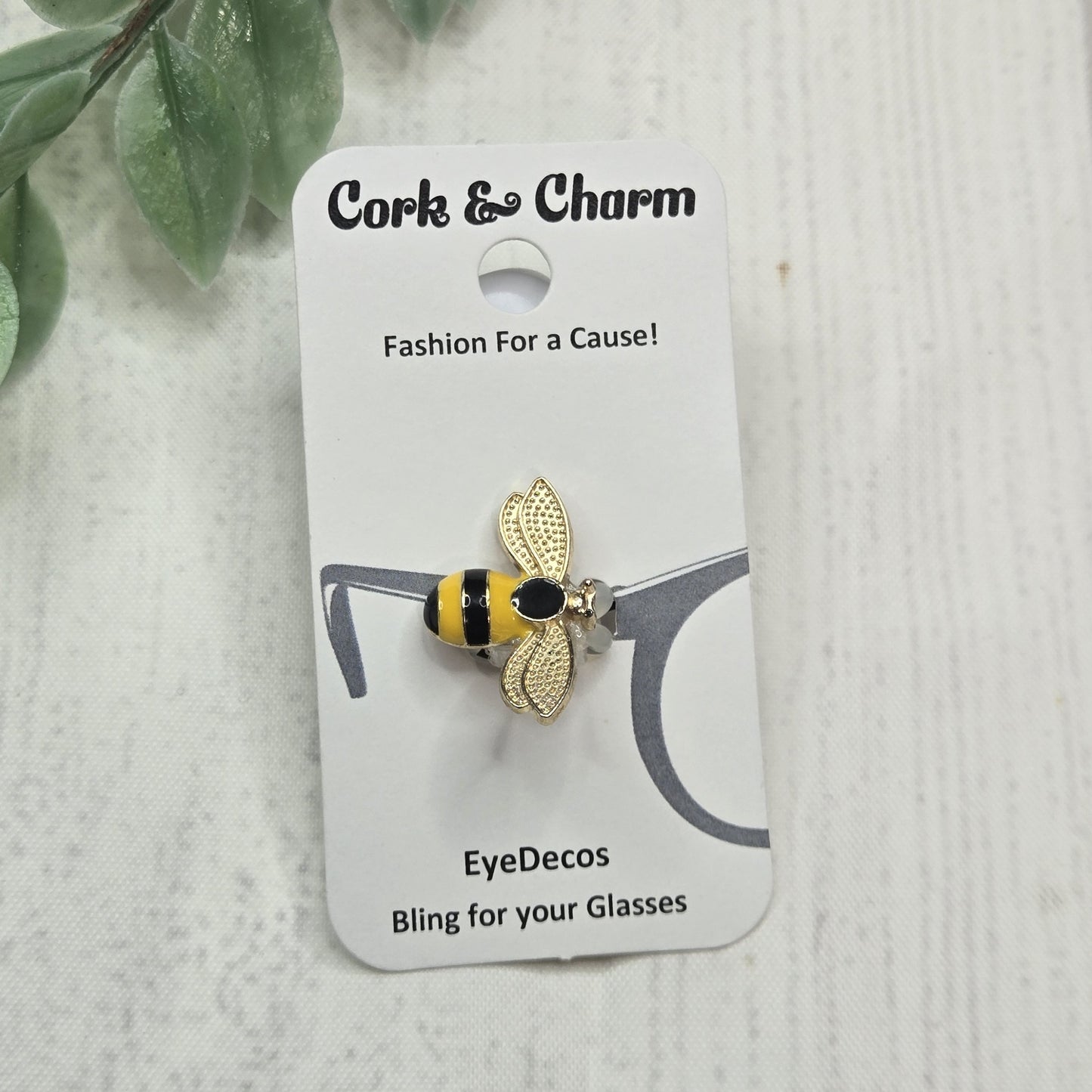 Gold Bee Enamel EyeDeco
