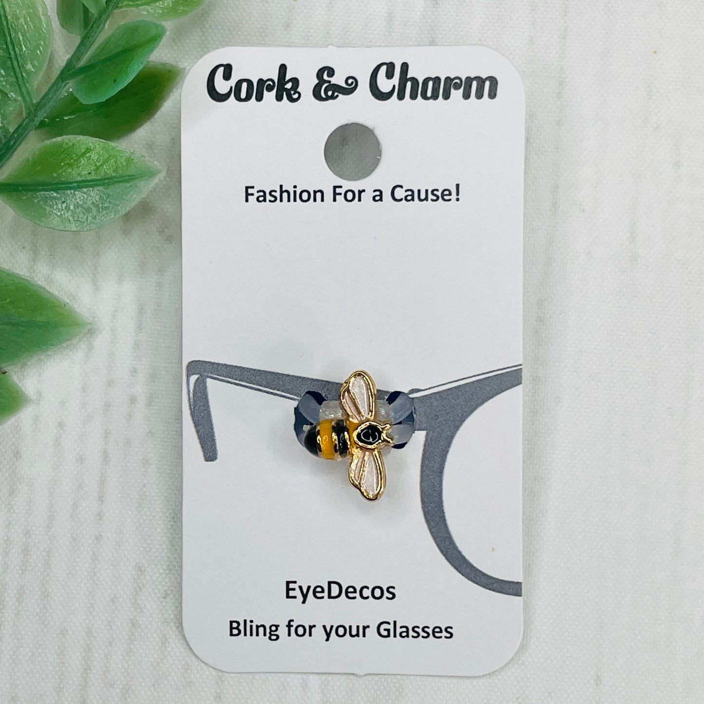 Mini Gold Bee Enamel EyeDeco