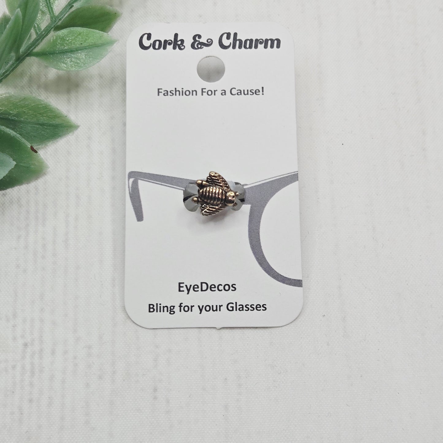 Mini Silver Bee Metal EyeDeco
