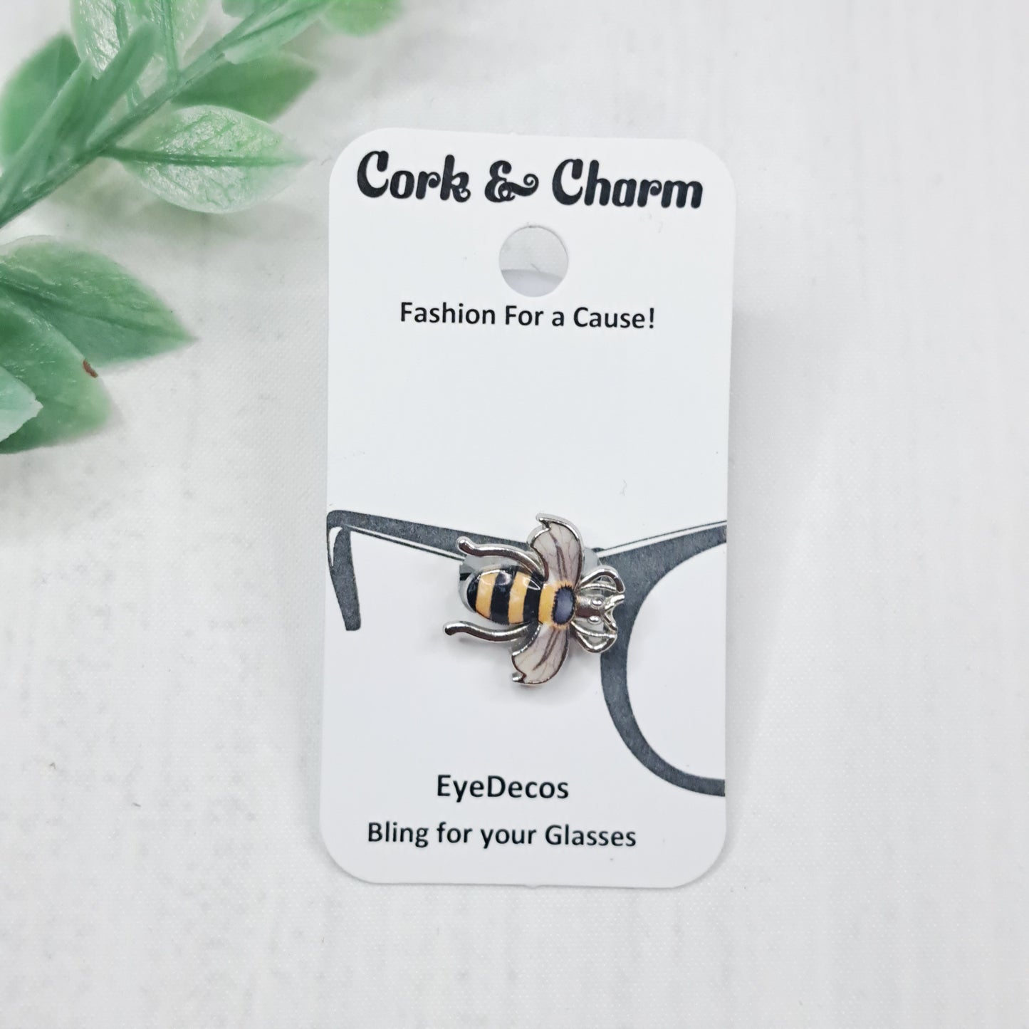 Yellow Bee Enamel EyeDeco