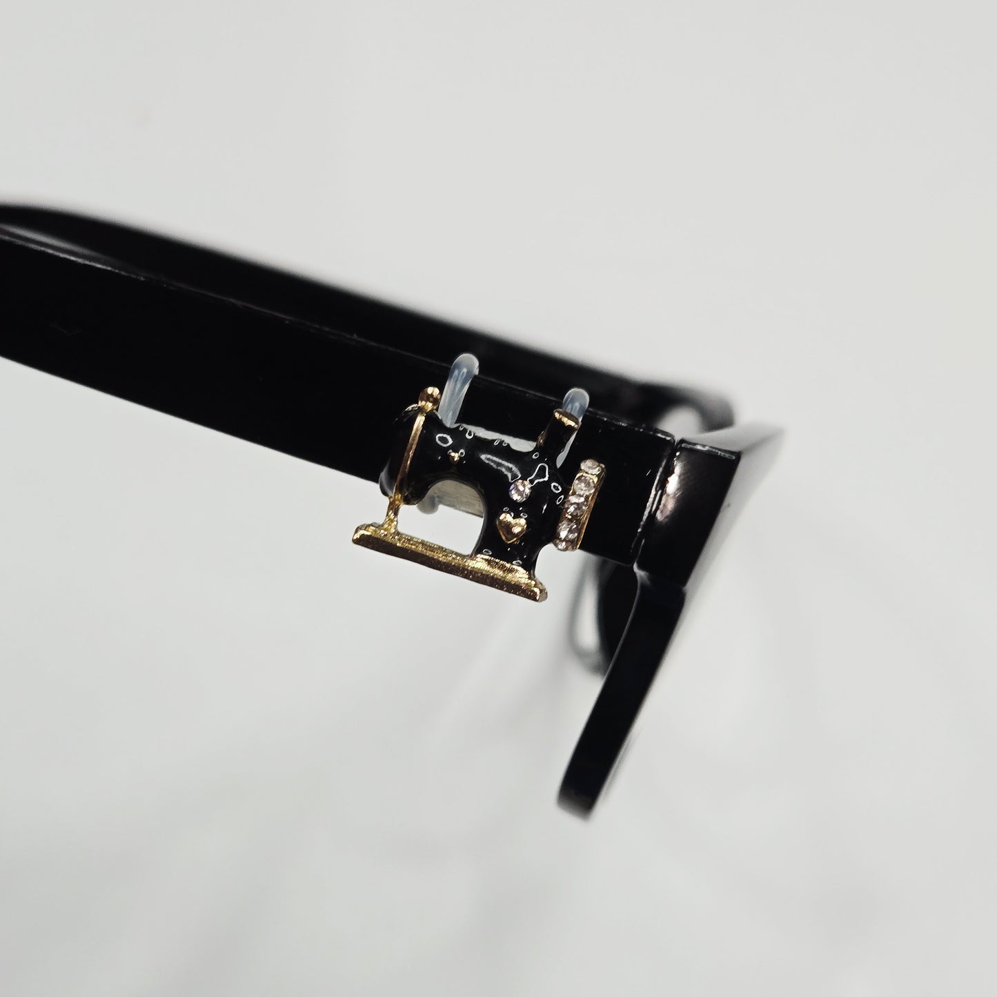 Black Sewing Machine Bling Enamel EyeDeco