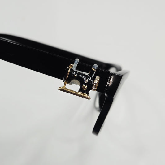 Black Sewing Machine Bling Enamel EyeDeco