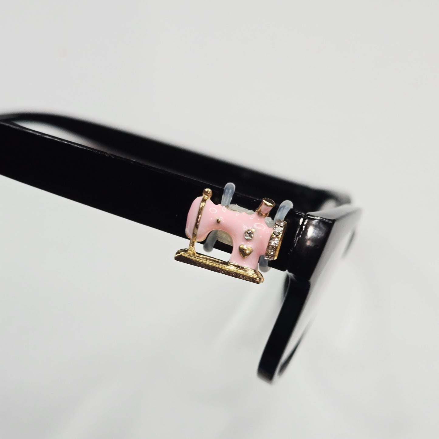 Pink Sewing Machine Bling Enamel EyeDeco