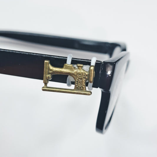Antique Gold Vintage Sewing Machine Metal EyeDeco