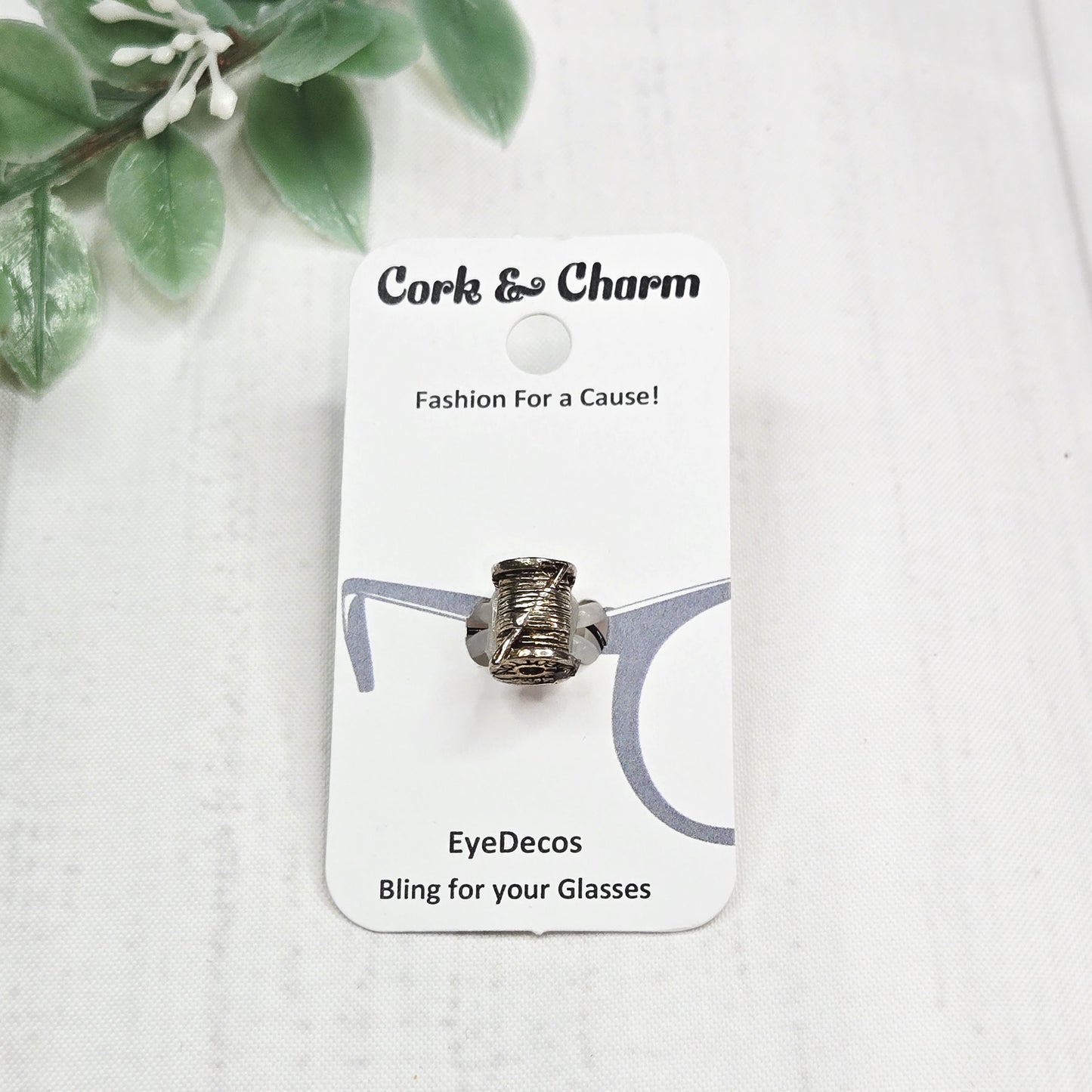 Silver Needle Thread Metal EyeDeco