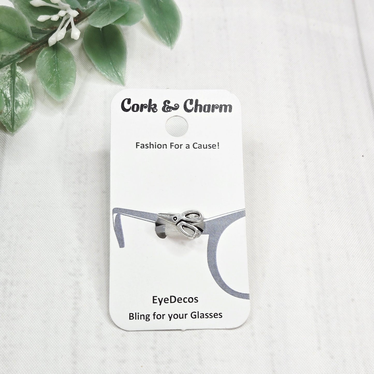 Mini Silver Scissors Metal EyeDeco