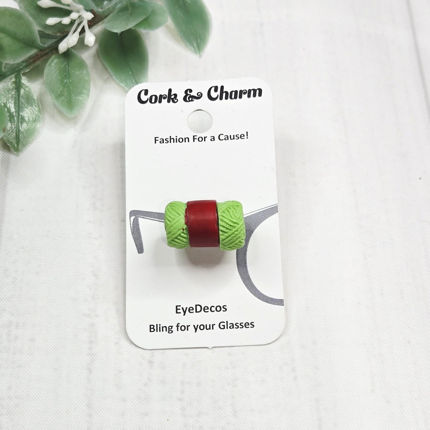 Green Skein of Yarn Resin EyeDeco