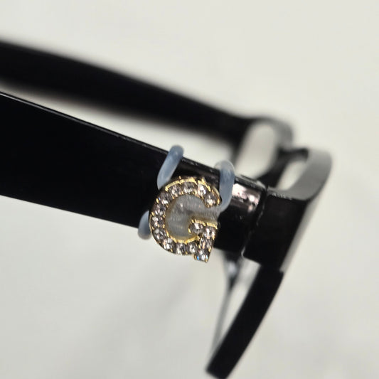 G Initial Rhinestone Bling EyeDeco