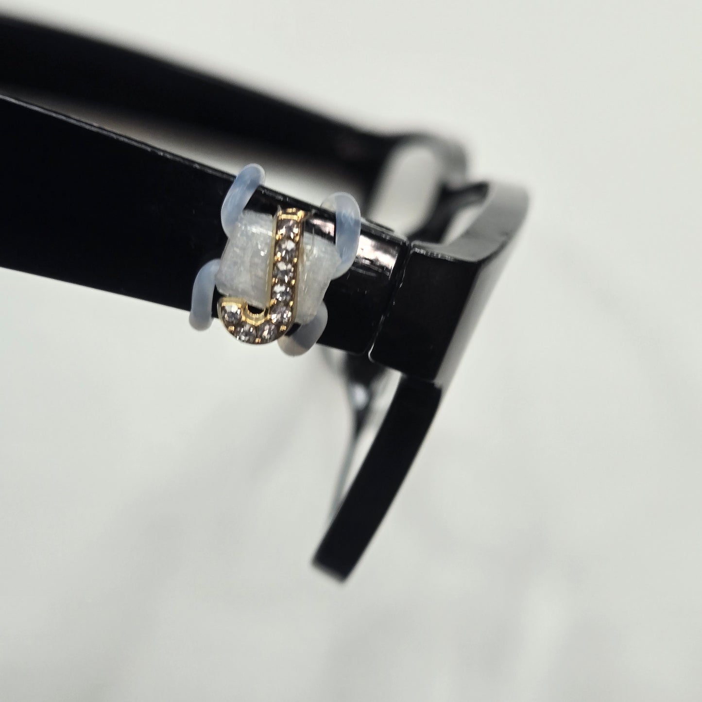 J Initial Rhinestone Bling EyeDeco