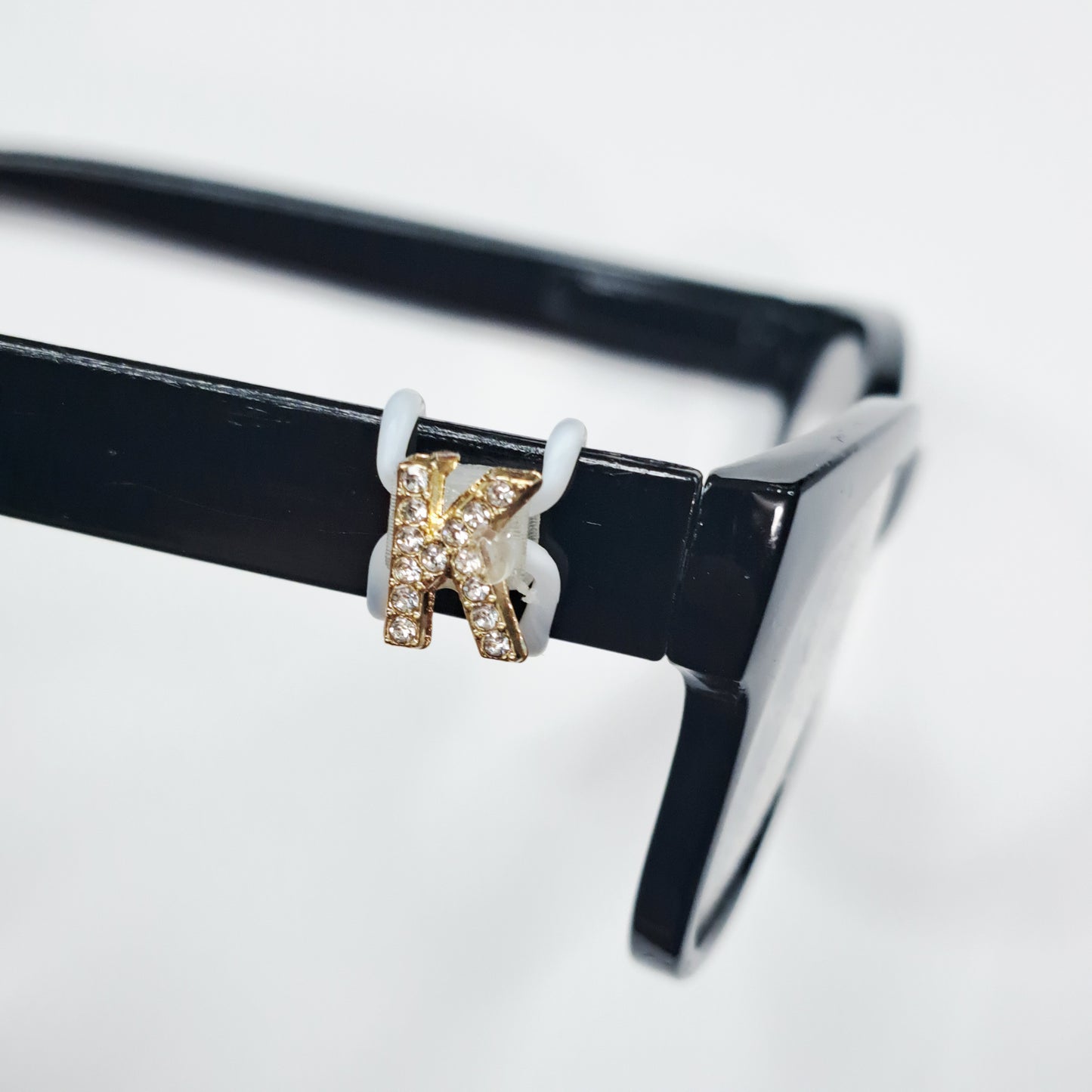 K Initial Rhinestone Bling EyeDeco