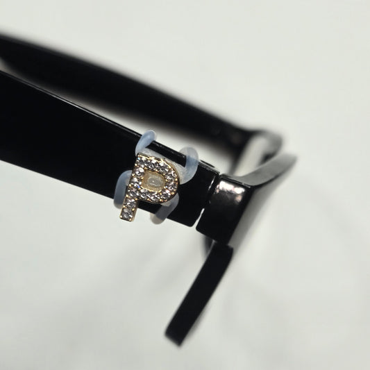 P Initial Rhinestone Bling EyeDeco