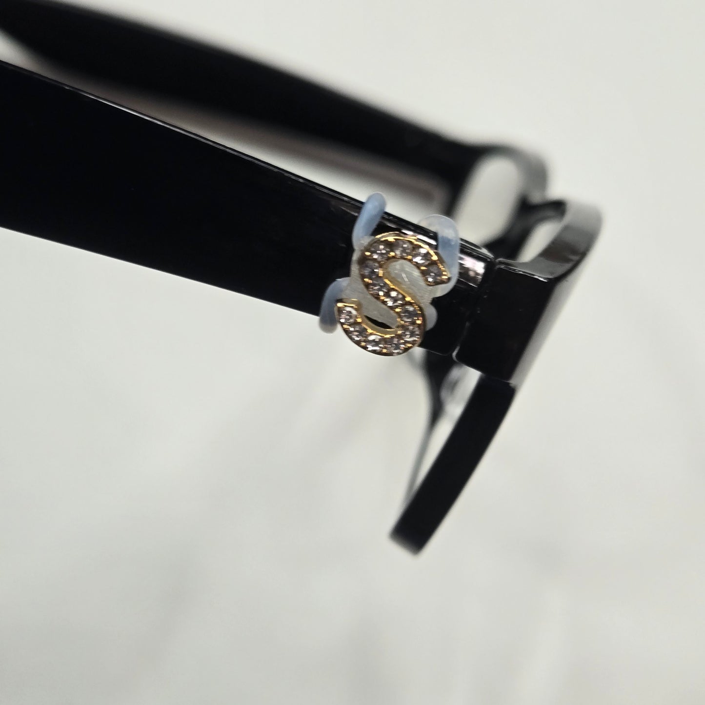 S Initial Rhinestone Bling EyeDeco