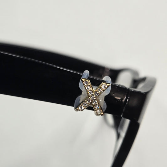 X Initial Rhinestone Bling EyeDeco
