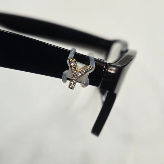 Y Initial Rhinestone Bling EyeDeco
