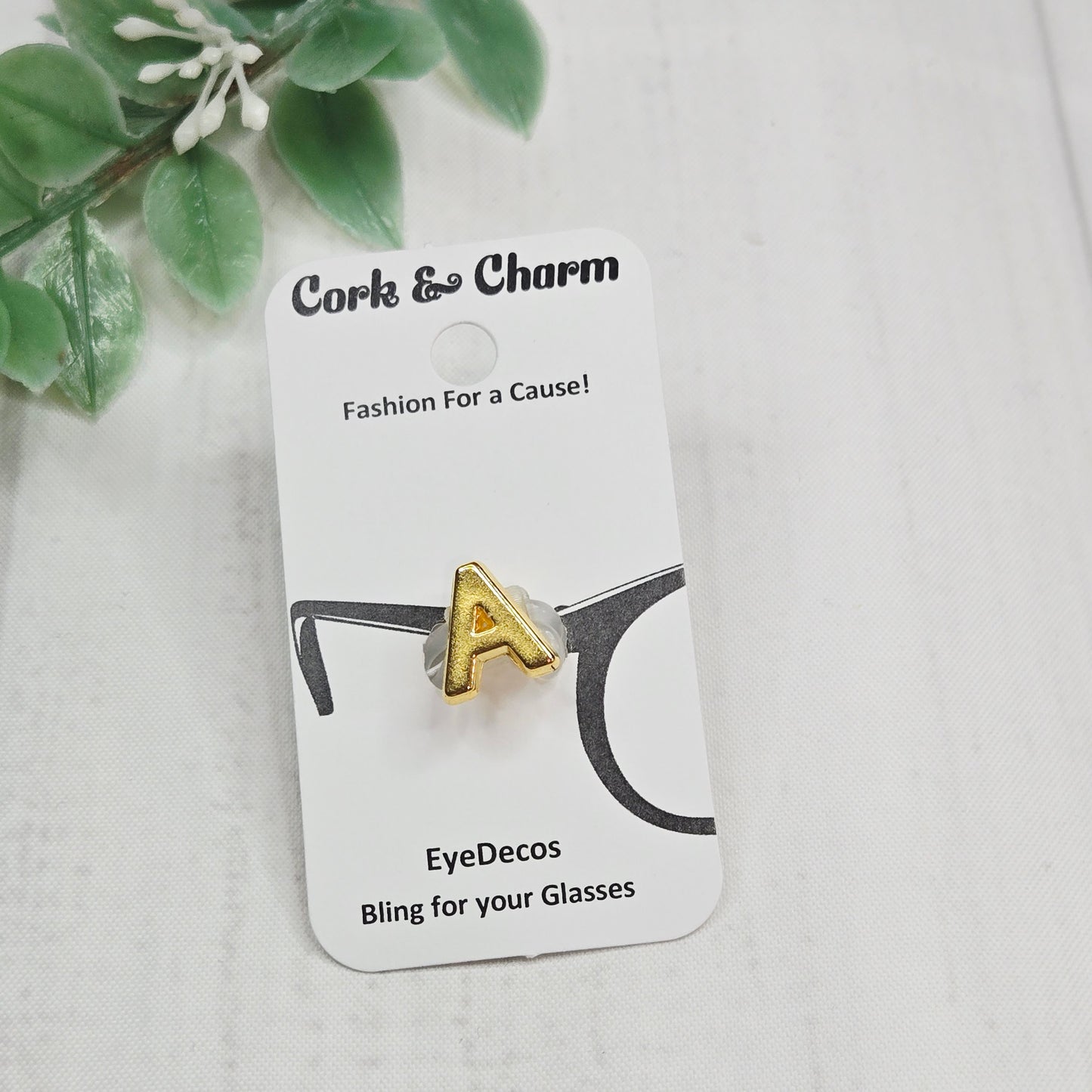 A Initial Gold EyeDeco