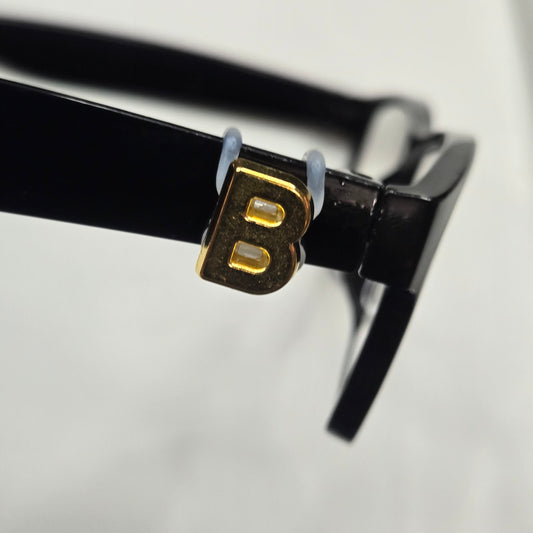 B Initial Gold EyeDeco